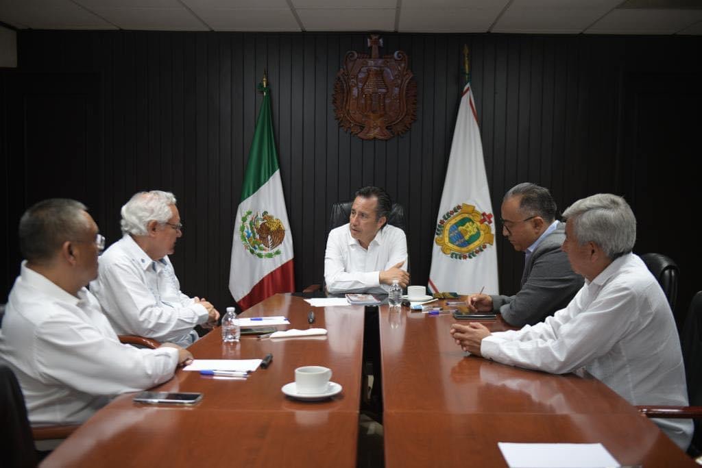 Cuitláhuac García se reunió con titular del TecNM, Ramón Jiménez