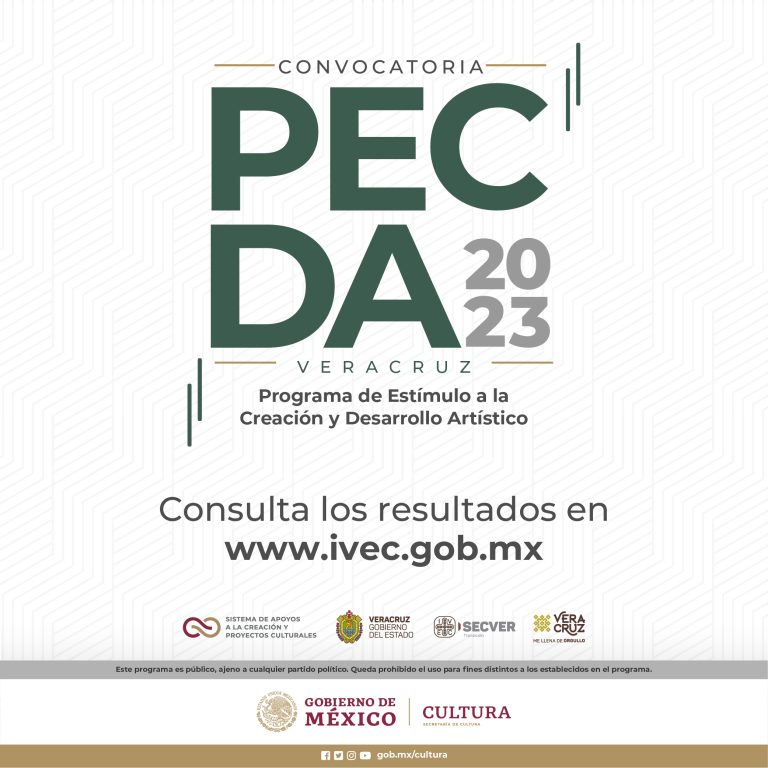 Presentan SACPC e IVEC resultados de la convocatoria PECDA Veracruz 2023