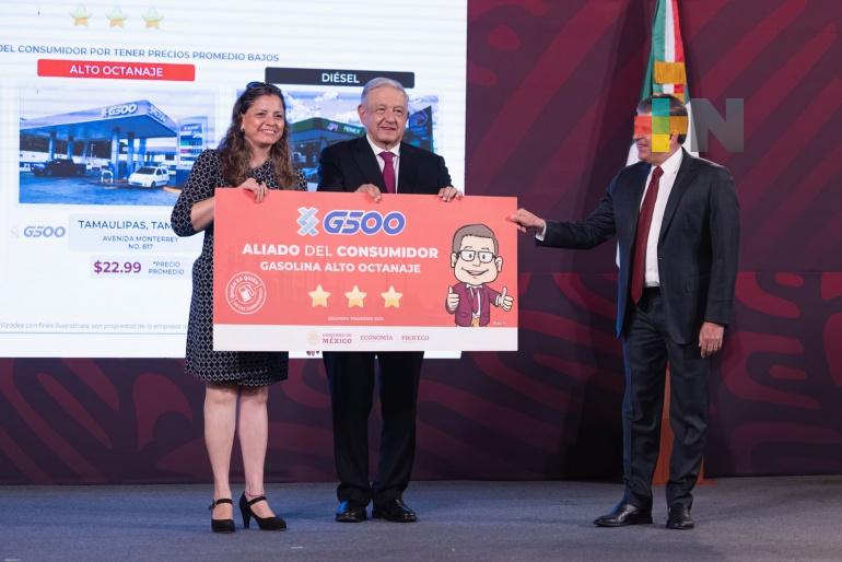 Gobierno reconoce a tienda de autoservicio y gasolineras que ofrecen precios bajos
