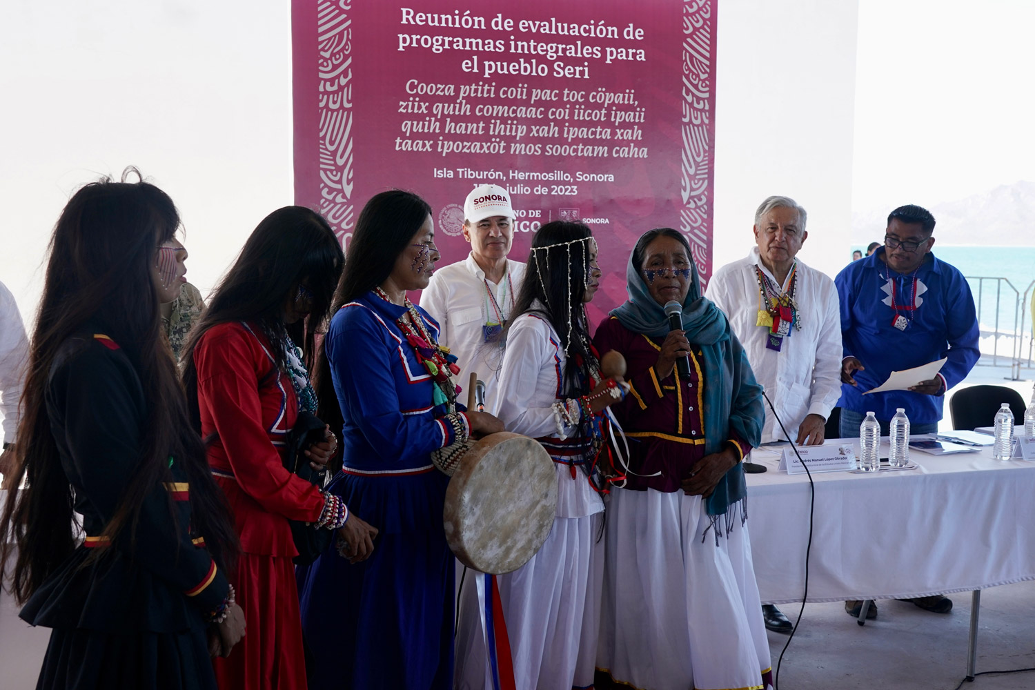 Presidente evalúa avances del Plan de Justicia para el Pueblo Seri