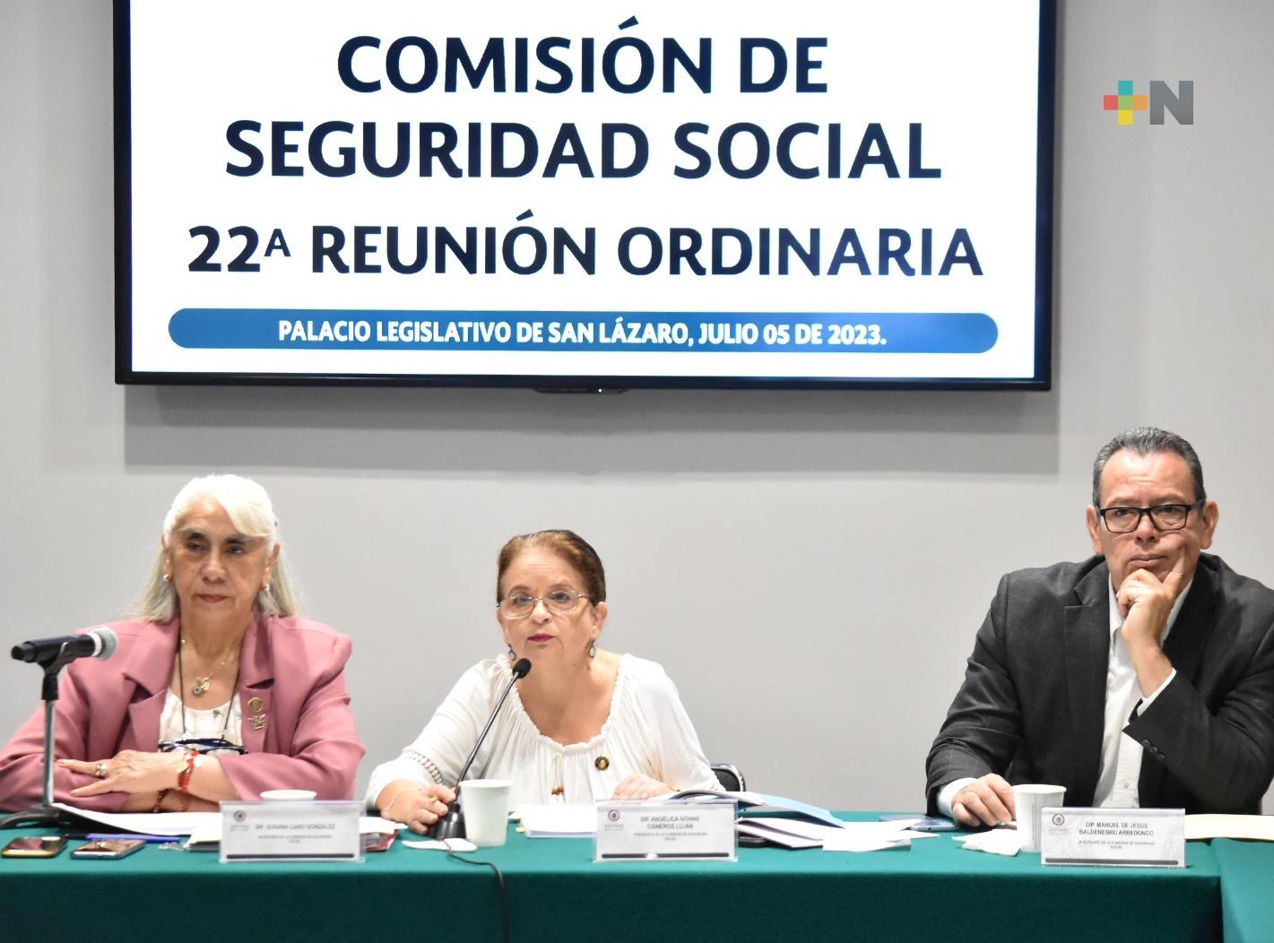 Comisión avala diversas reformas sobre seguridad social para trabajadores