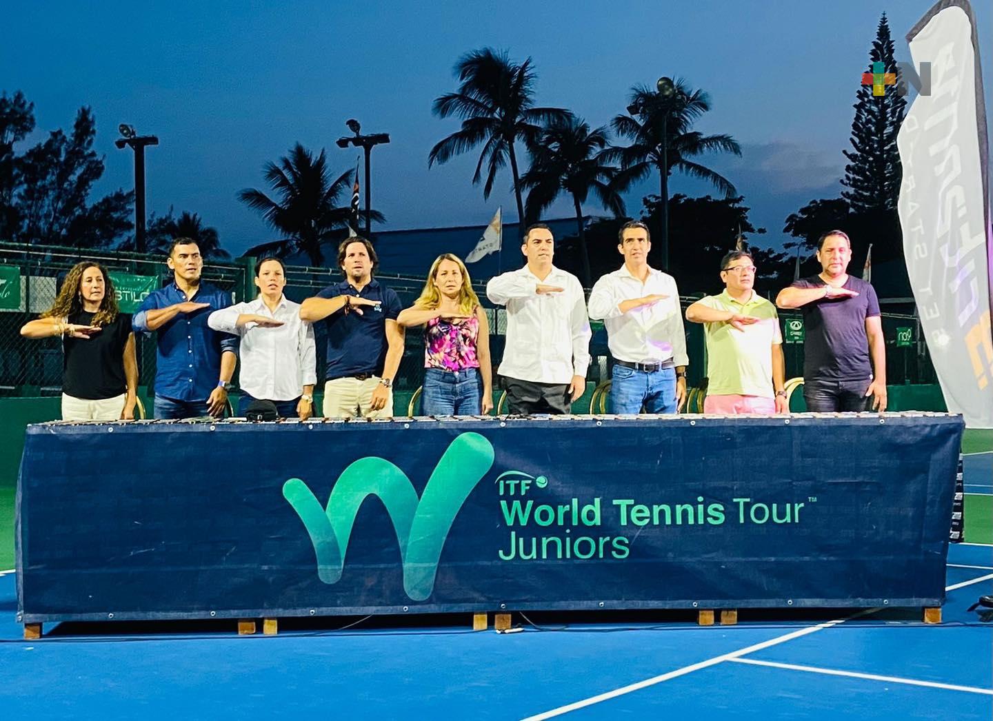 Inauguró Sectur el World Tennis Tour Junior ITF en Boca del Río
