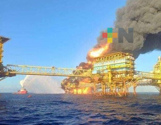 Atiende PEMEX emergencia por incendio en el Centro de Proceso Nohoch – A