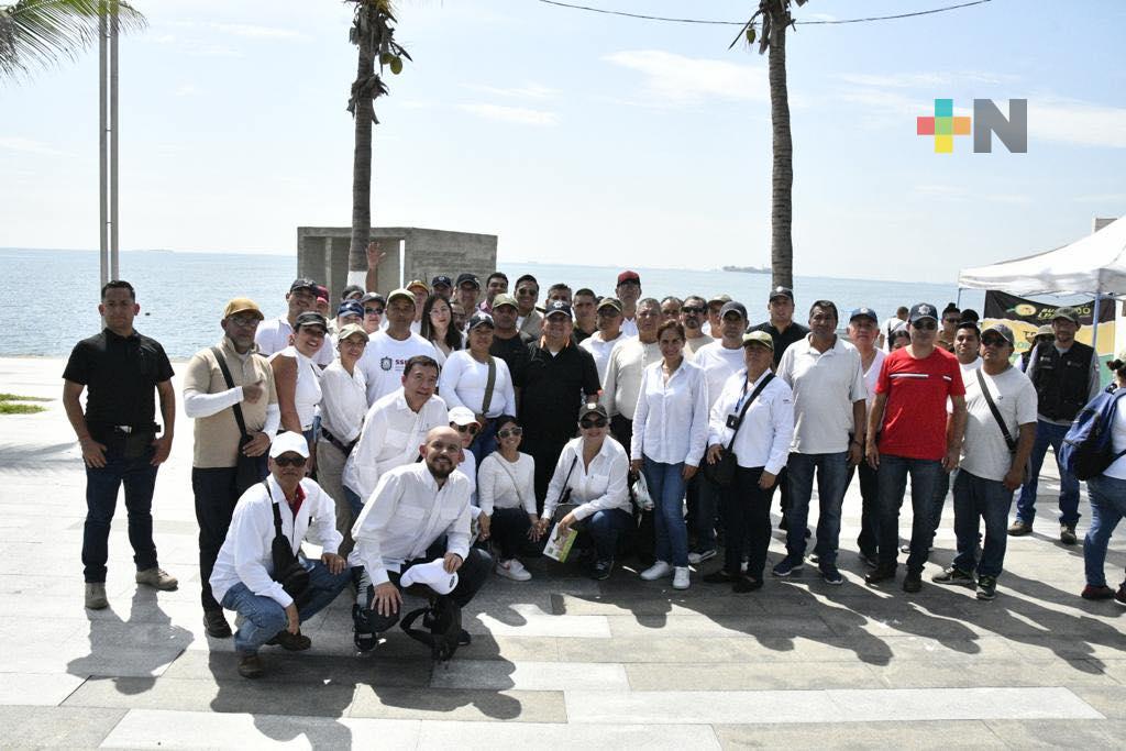 Titular de SSP se suma al Tequio contra el dengue, en el puerto de Veracruz