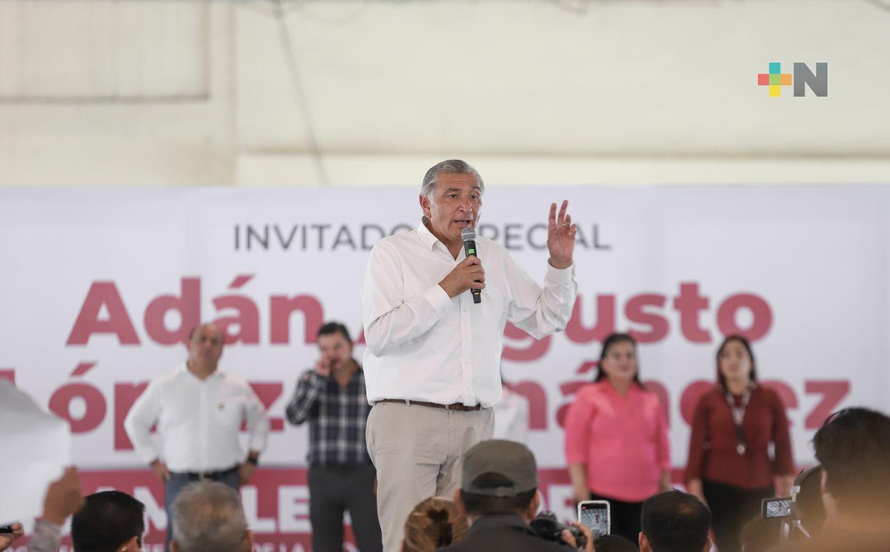 Visita Guadalupe, Nuevo León; Adán Augusto López