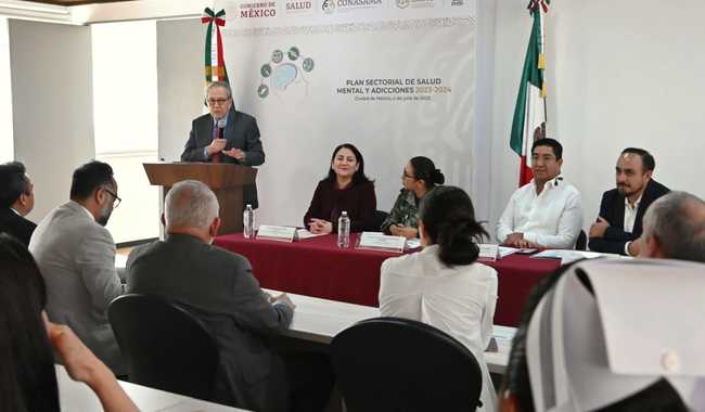 Autoridades presentan Plan Sectorial de Salud Mental y Adicciones 2023–2024