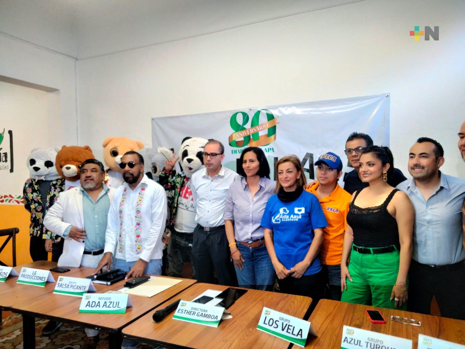 ¡Todos a bailar! En la fiesta del Diario de Xalapa por su 80 aniversario