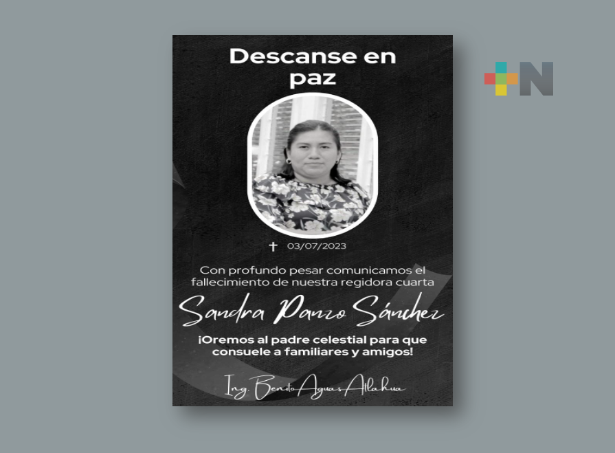Luto en Zongolica, fallece regidora cuarta Sandra Panzo