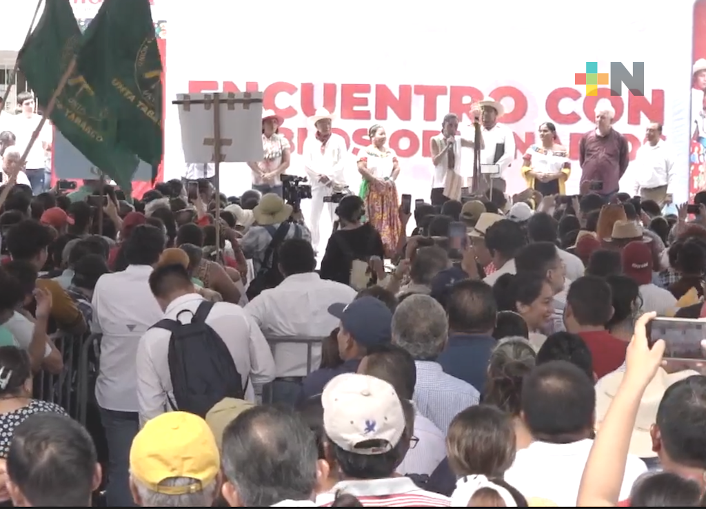 Visita Tabasco, aspirante a coordinación del Comité de Defensa de la 4T, Claudia Sheinbaum