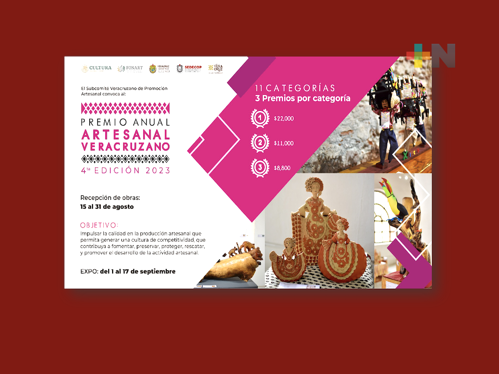 Lanzan convocatoria del Premio Anual Artesanal Veracruzano 2023