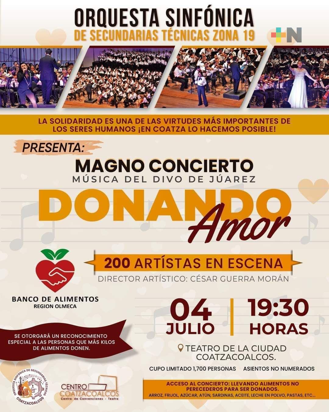 BARO ofrece concierto para recaudar alimentos que ayudan a personas necesitadas