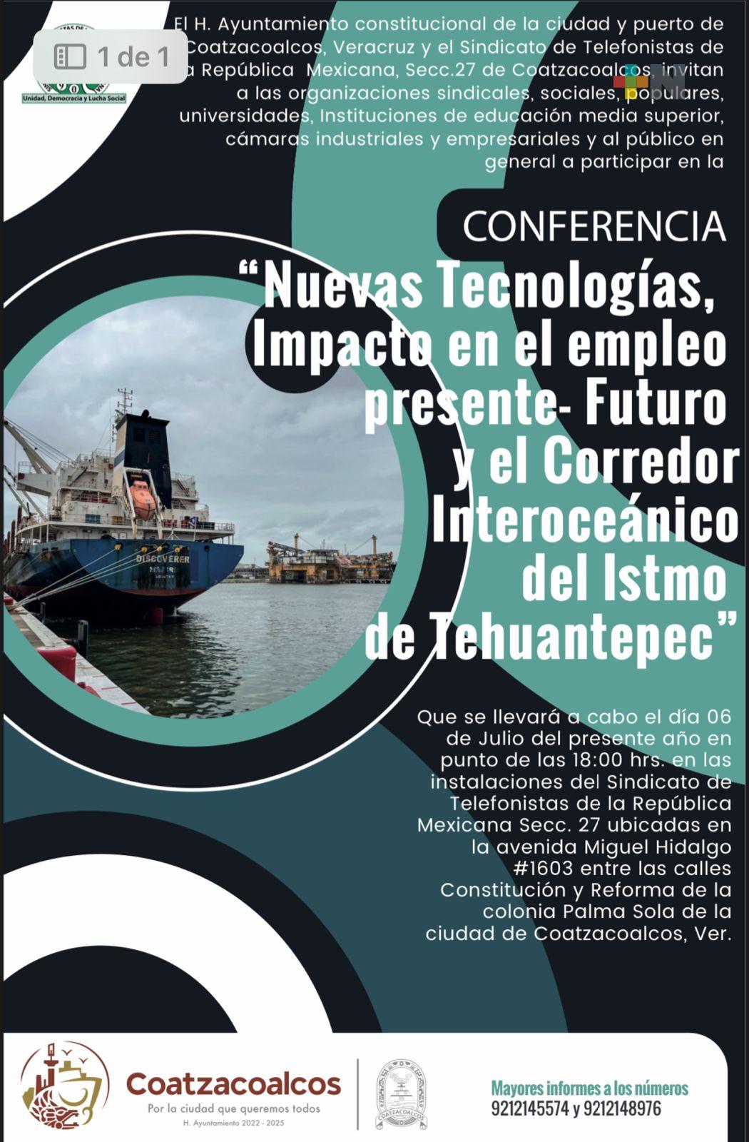 Sindicato de telefonistas organiza plática sobre el CIIT; se busca evitar la emigración