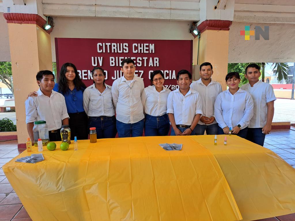 Crean egresados de Universidad del Bienestar fragancia repelente y para aromaterapia