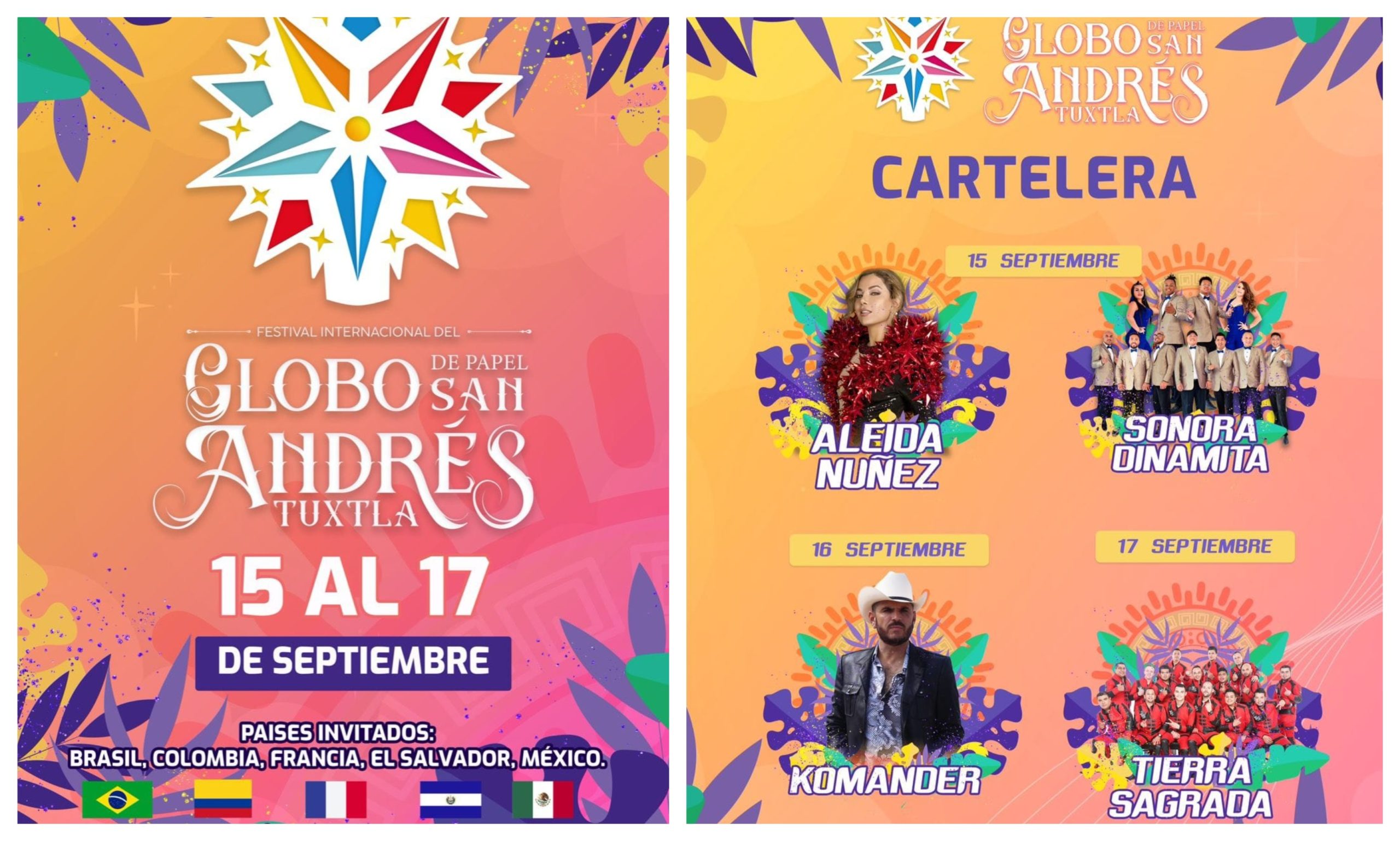 Brasil, Colombia, Francia y El Salvador estarán presentes en Festival Internacional del Globo de Papel