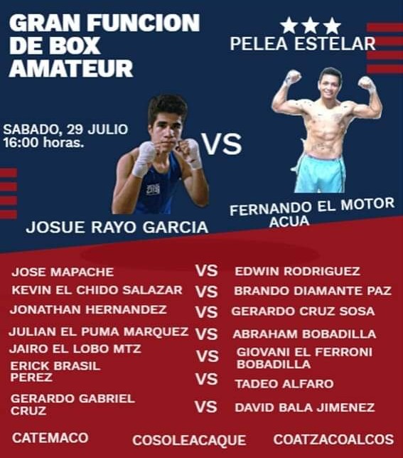 Pugilistas del sur de Veracruz se reunirán en función de boxeo amateur