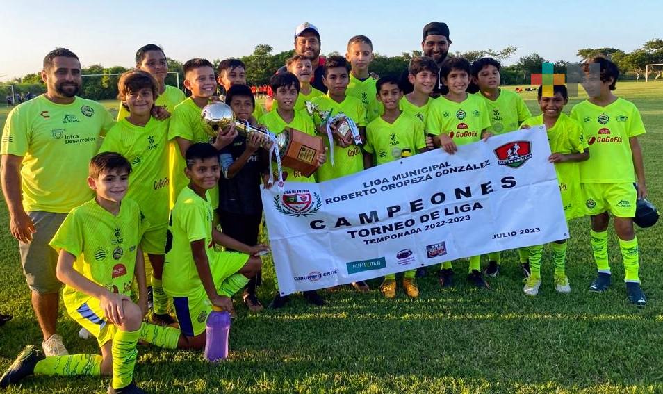 Escualos Kids campeón de la Infantil «A» en la Liga Oropeza