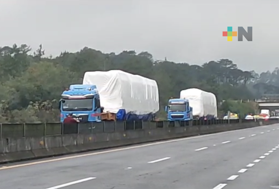 Rumbo a Cancún, primeros vagones del Tren Maya