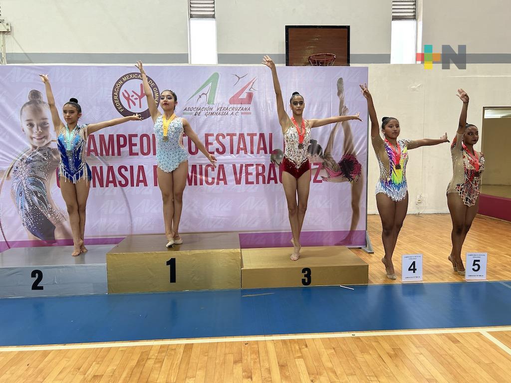 Brillan gimnastas de Club de Oro en el Estatal de Gimnasia Rítmica 2023