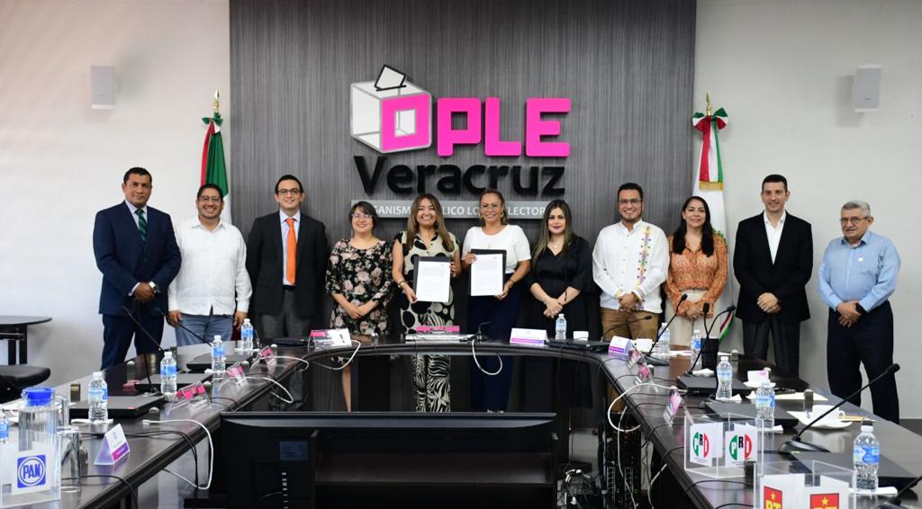 OPLE Veracruz y Comisión Estatal de Derechos Humanos firman convenio de colaboración