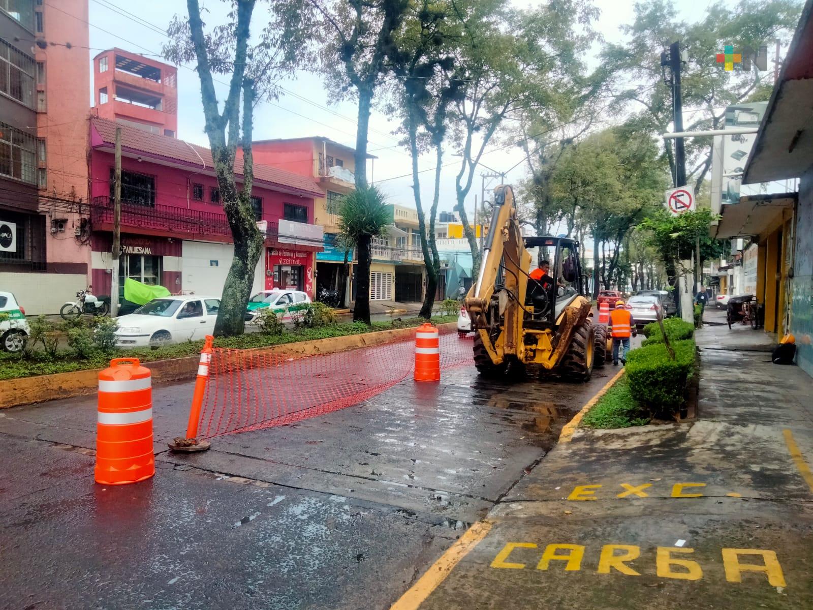 Comenzó obra en avenida Américas; habilitado un carril para circular