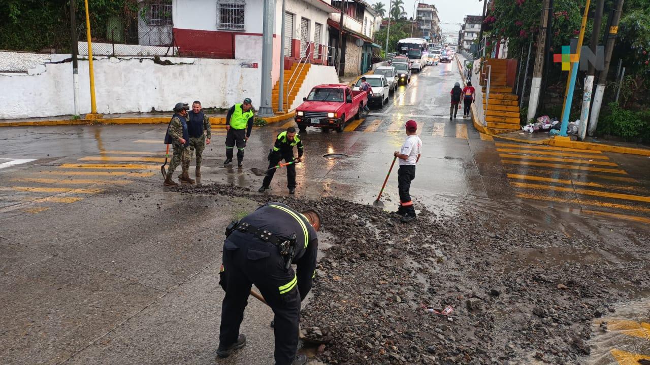 Atiende Protección Ciudadana y Movilidad de Córdoba afectación por la lluvia