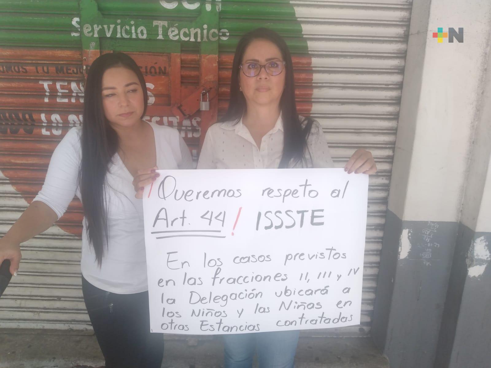 Solicitan reapertura de estancia infantil del ISSSTE en Boca del Río