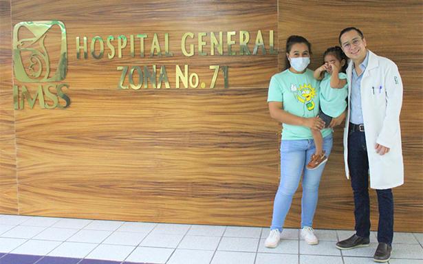 Reconstruye HGZ No. 71 del IMSS Veracruz Norte vía biliar de una niña de tres años