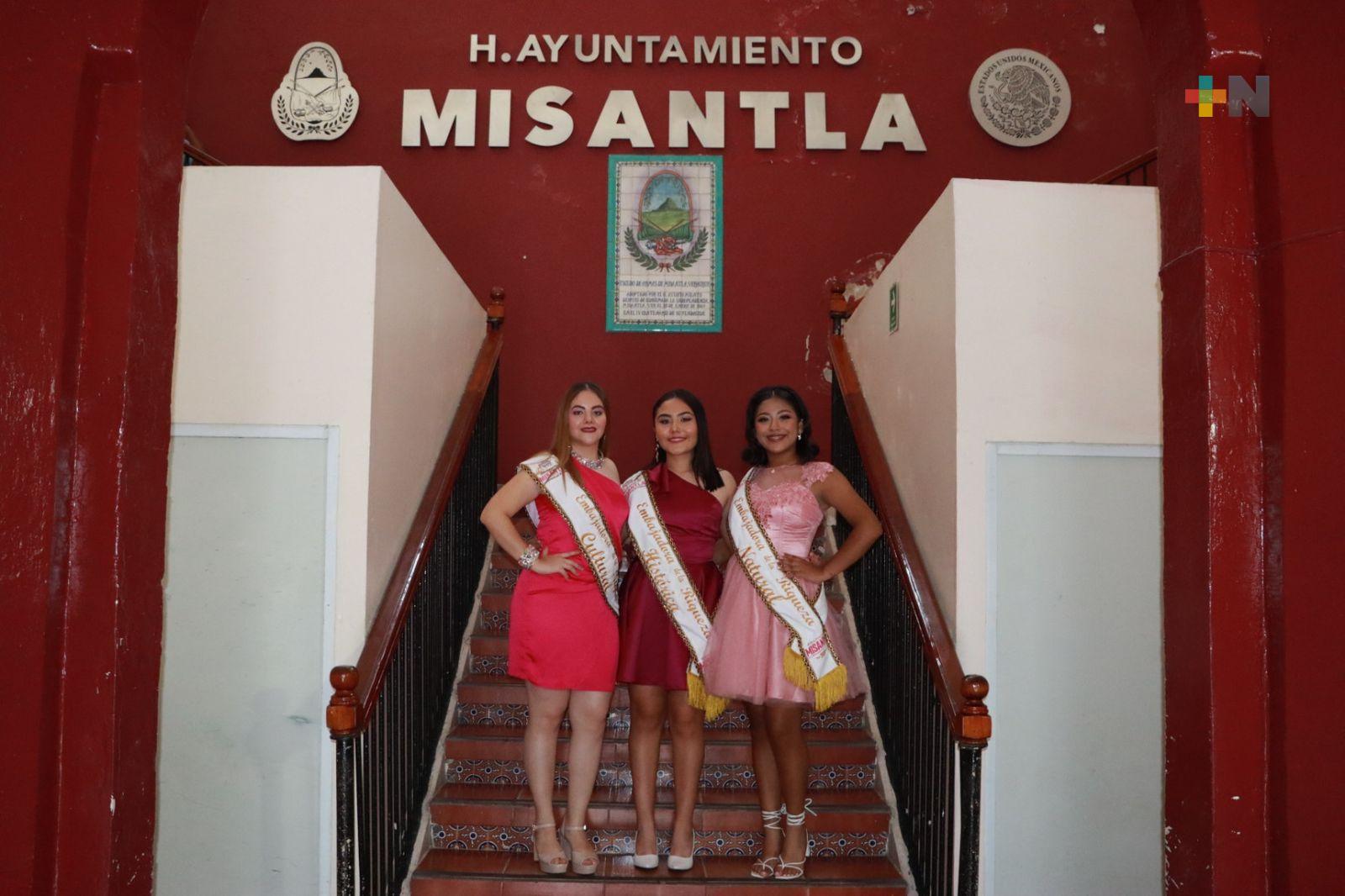 Presentan embajadoras y cartel oficial de la Feria Patronal de Misantla 2023