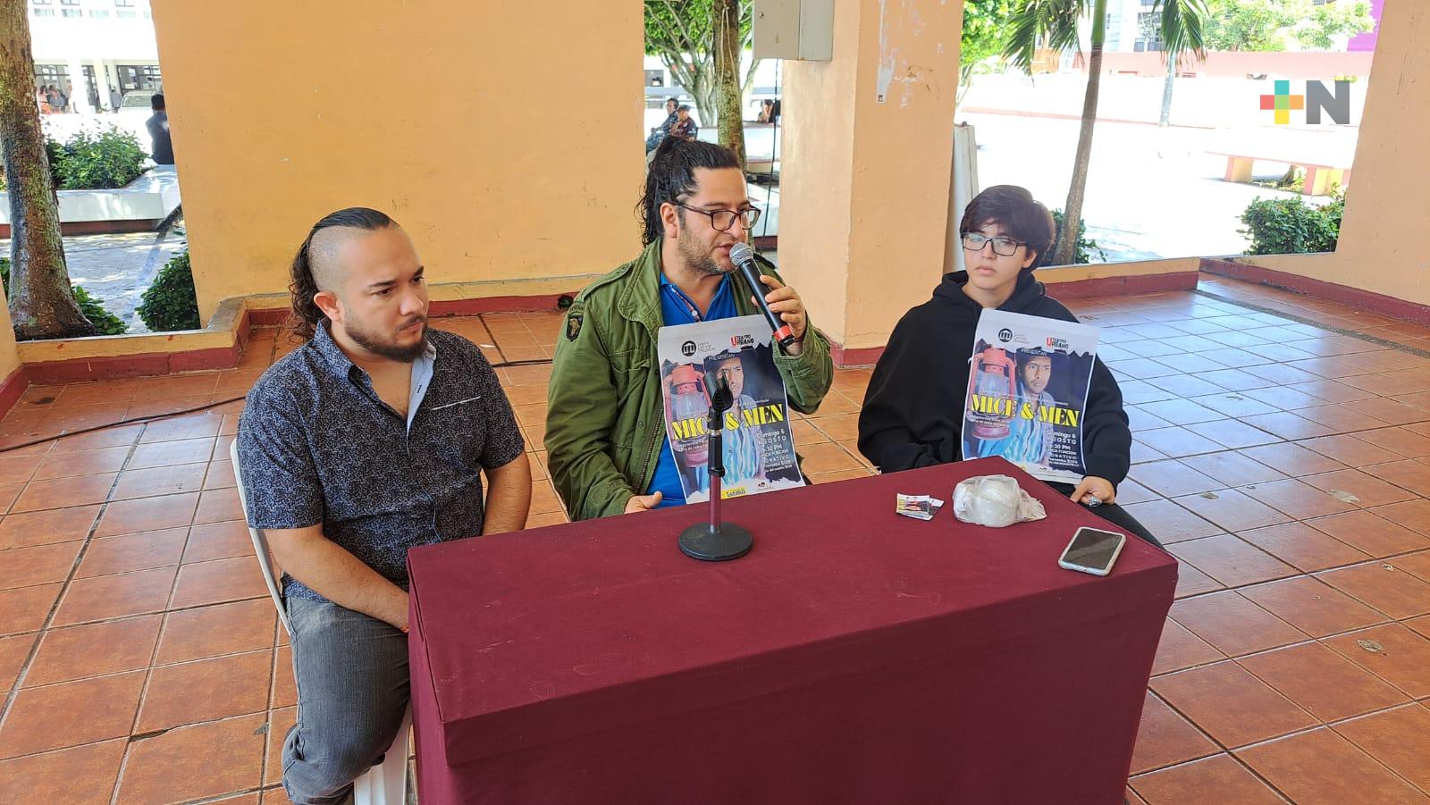 Obra de teatro «De Ratones y Hombres» se presentará en Coatzacoalcos MÁSNOTICIAS Obra de teatro «De Ratones y Hombres» se presentará en Coatzacoalcos MÁSNOTICIAS