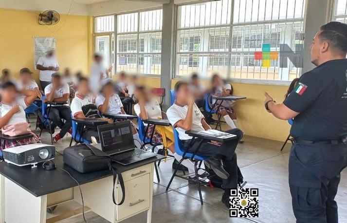UECS impartió pláticas preventivas a alumnos del TEBAEV Isla y Telesecundaria Benito Juárez
