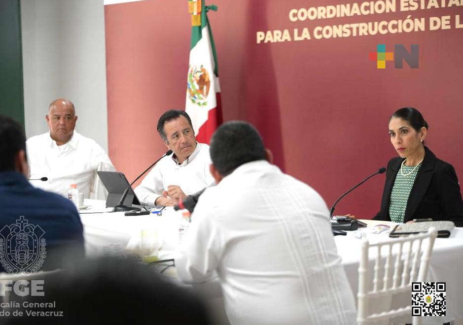 FGE rinde informe en Mesa para la Construcción de la Paz, en Emiliano Zapata
