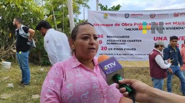 Sedesol entrega beneficios a familias vulnerables de Martínez de la Torre y Misantla