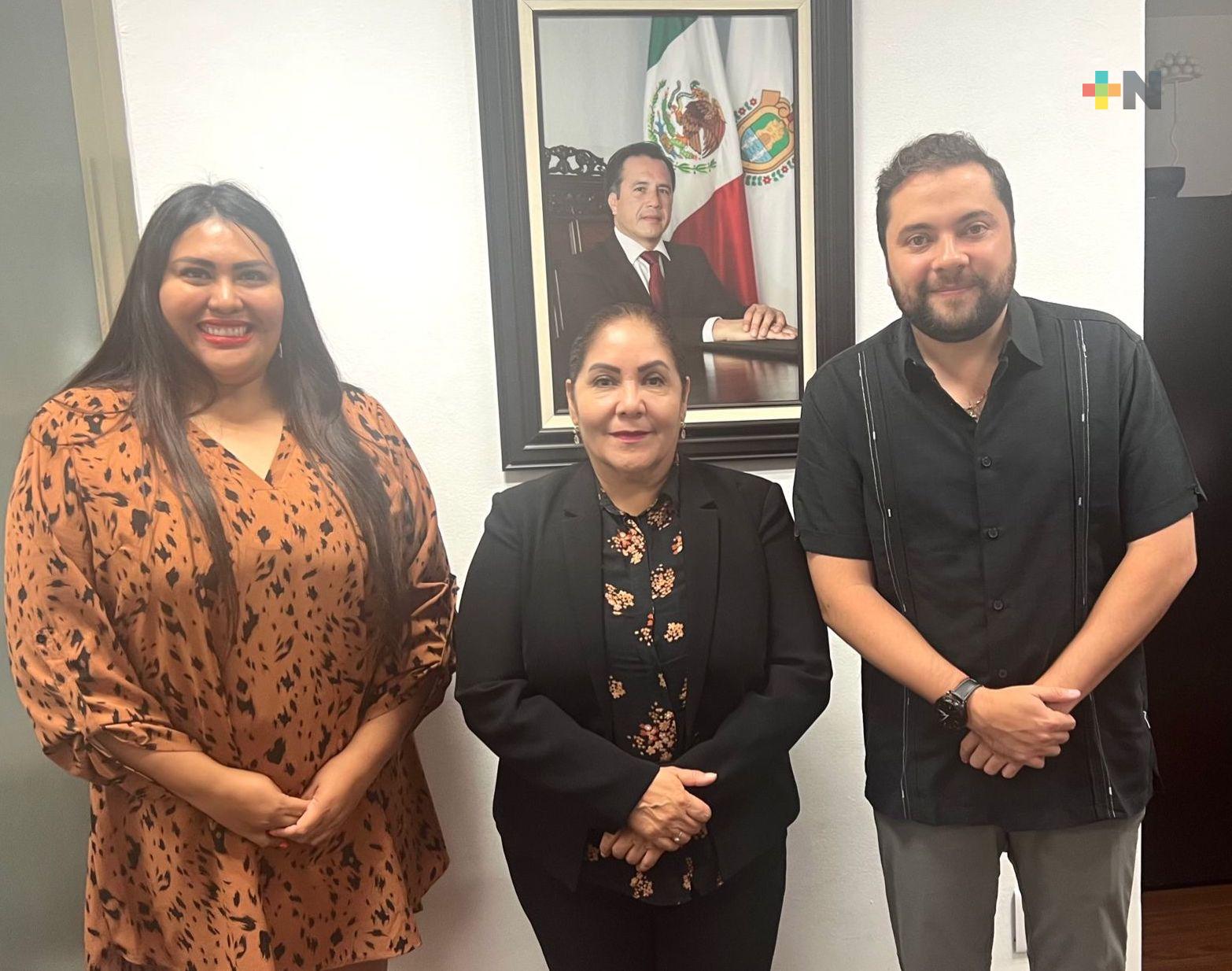 Claudia Tello realiza gestiones ante Sesver