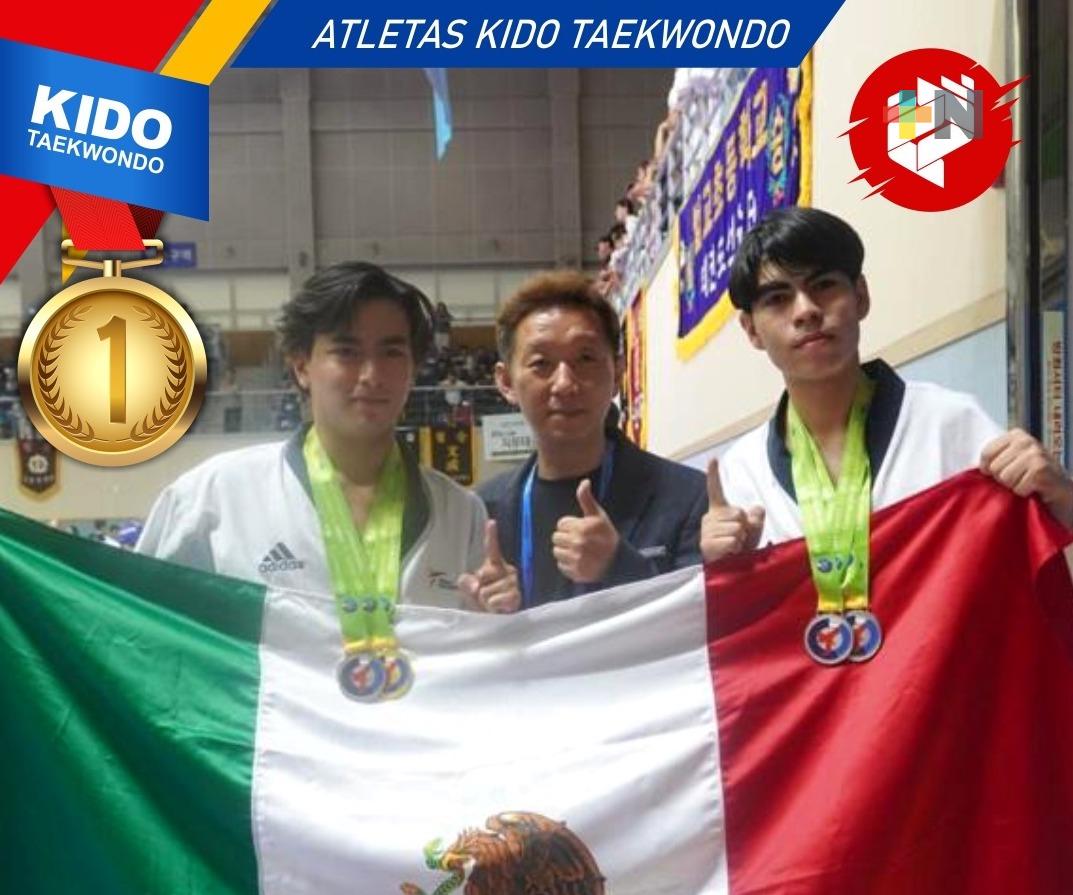 Brillan Robinson Reyna y Joseph Linaldi por KIDO Taekwondo en Mangju Open, Corea 2023