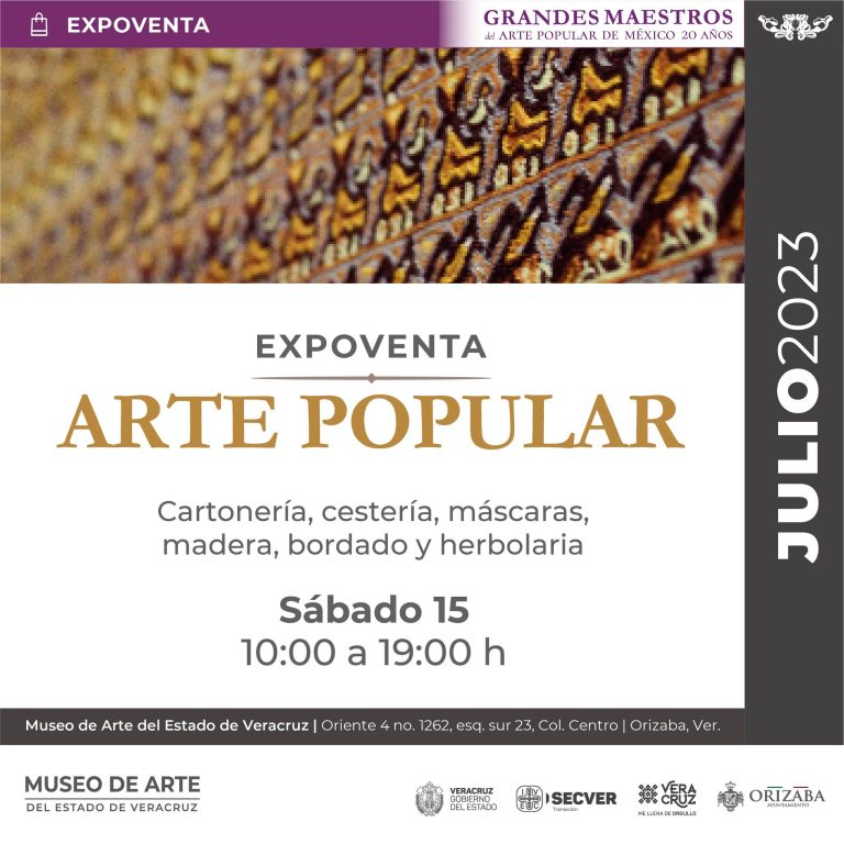 Encuentra textiles y artículos de barro, madera y fibras vegetales en la expoventa artesanal del MAEV