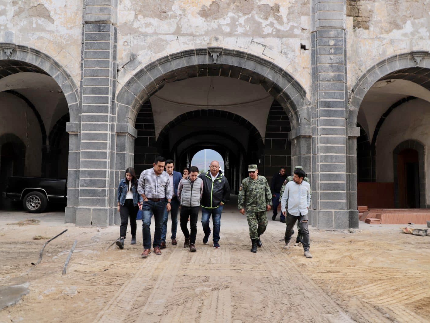 Eric Cisneros supervisa rehabilitación de Fortaleza de San Carlos, en Perote