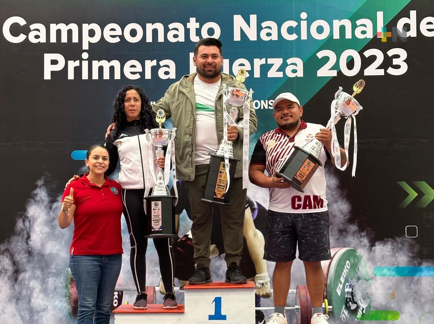 Destacan pesistas veracruzanos en Campeonato Nacional de Primera Fuerza