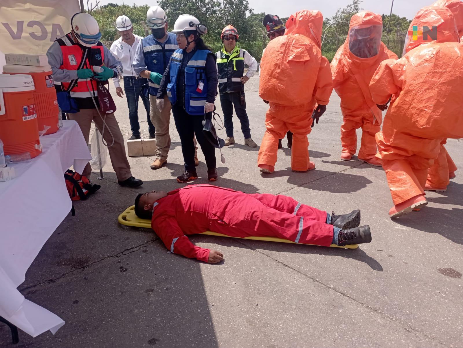 Con mega simulacro conmemoran Día Nacional de Preparación y Respuesta a Emergencias Químicas