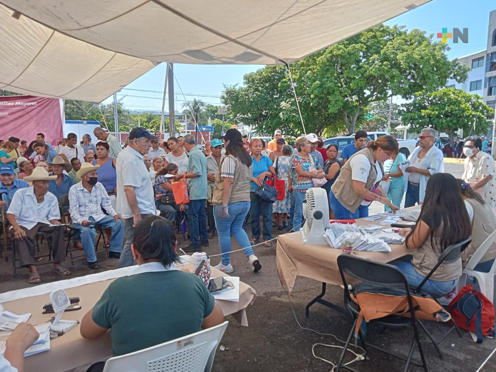 Realizan último operativo de pago de la pensión para el Bienestar en Boca del Río