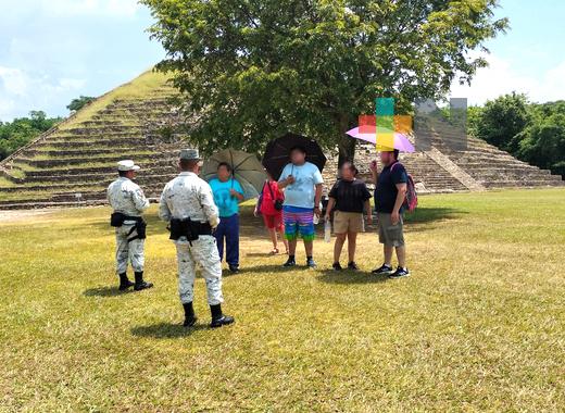 En Veracruz, Guardia Nacional realiza recorridos de seguridad y proximidad en «El Tajín»