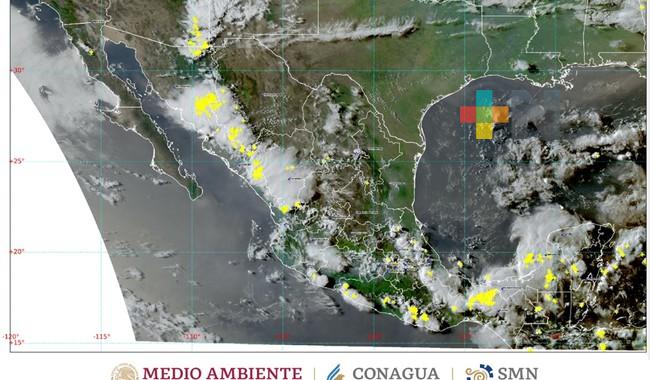 Se pronostican lluvias intensas en Chiapas, Oaxaca, Tabasco y Veracruz
