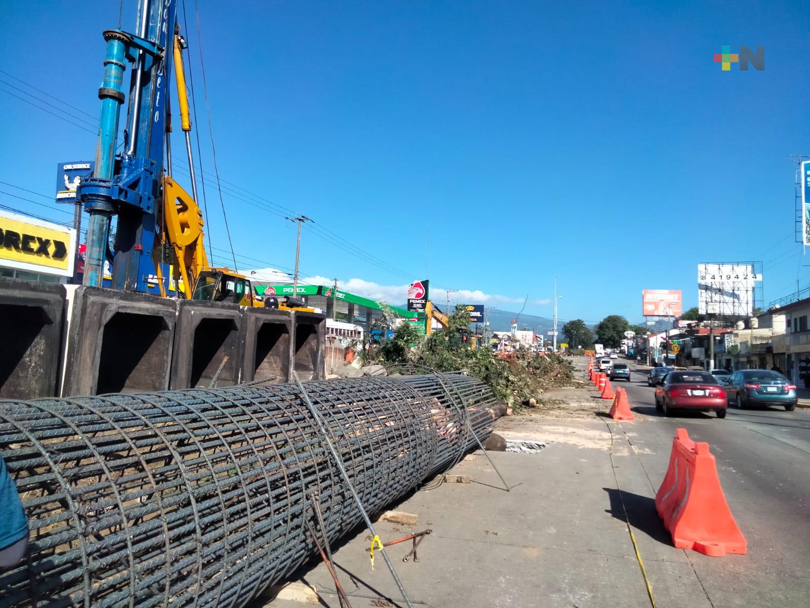 Avanzan trabajos para construir segundo puente elevado en avenida Lázaro Cárdenas