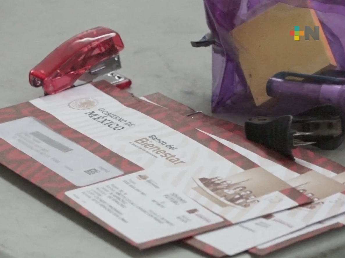 Entregan más de 100 tarjetas del Bienestar en Boca del Río