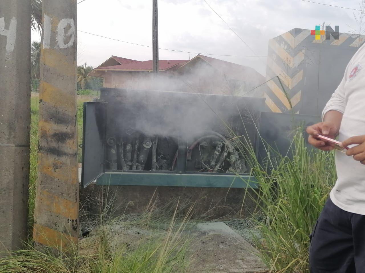 Por quema de transformador sin energía en fraccionamiento de Villa Allende