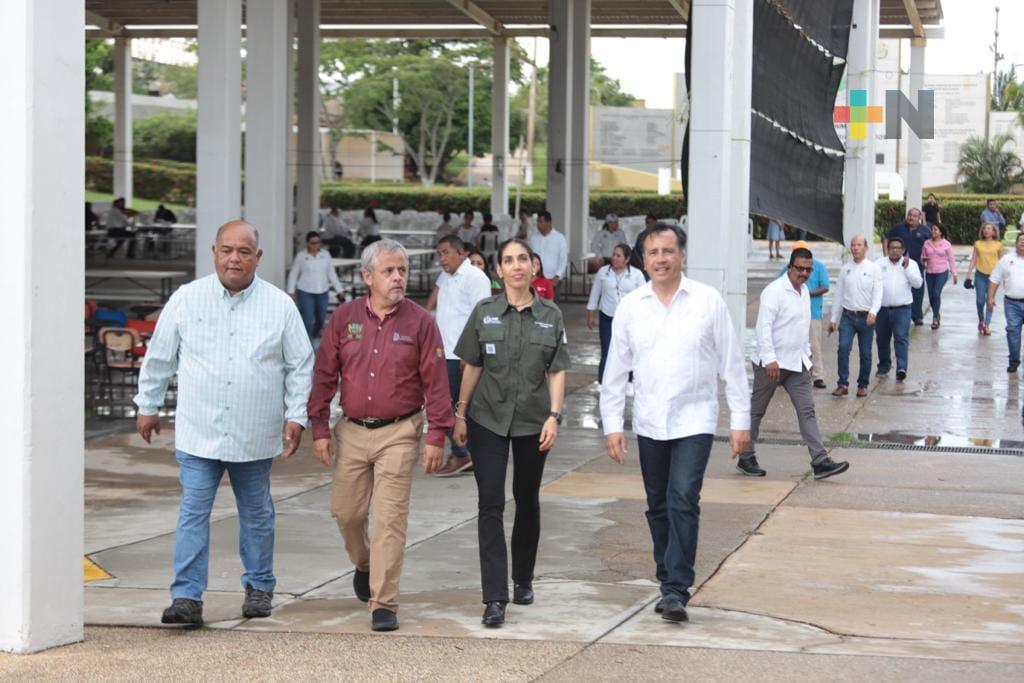 Acompaña Eric Cisneros al gobernador Cuitláhuac García en su visita al Itesco