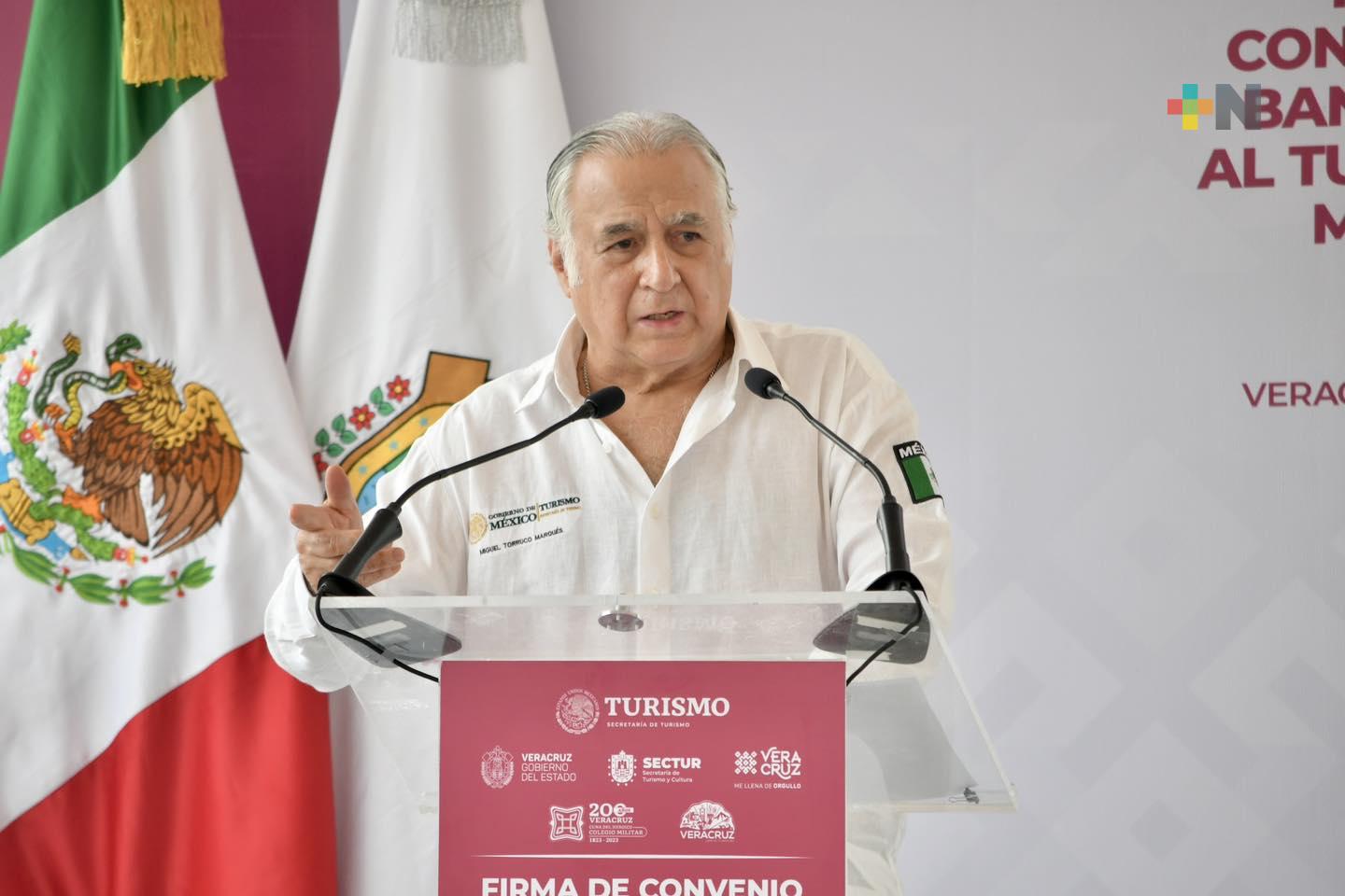 Secretario de Turismo felicita a Cuitláhuac García por el combate a la inseguridad