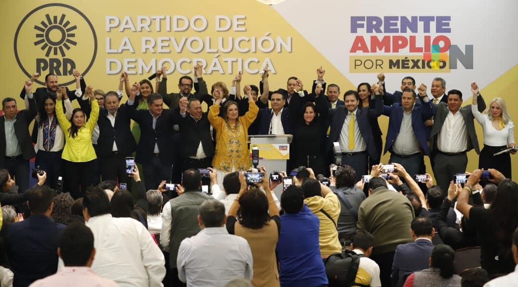 PRD respalda a Xóchitl Gálvez para encabezar el Frente Amplio por México