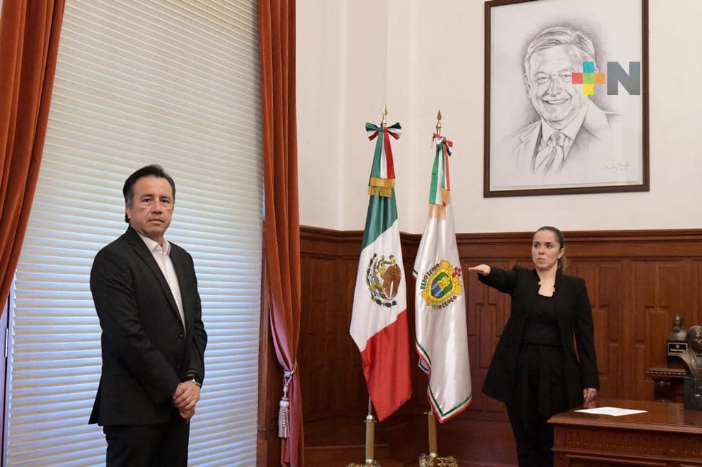 Gobernador nombra a Guadalupe Díaz como encargada de despacho en SS/Sesver