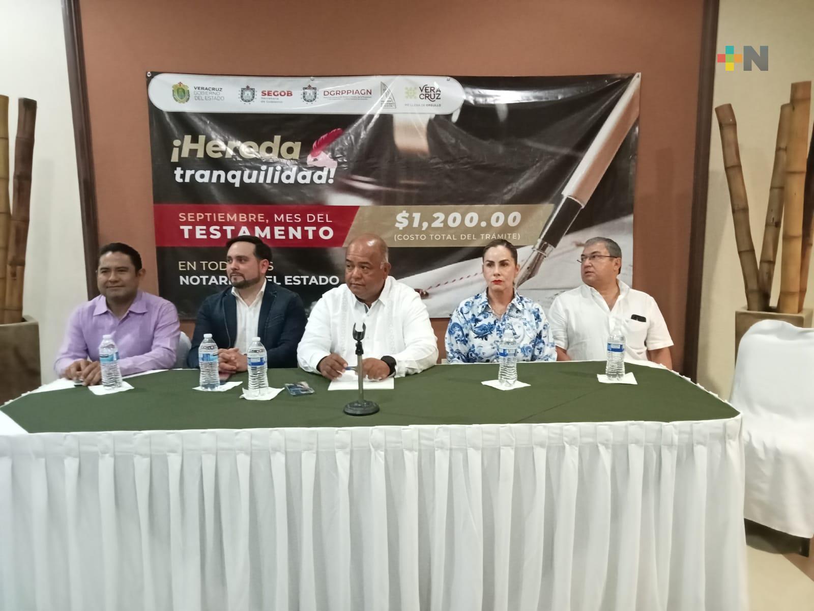 En el puerto, Eric Cisneros da banderazo al programa «Septiembre mes del testamento”