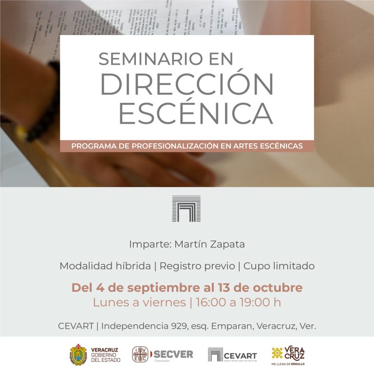 Convocan a Seminario en Dirección Escénica en el CEVART